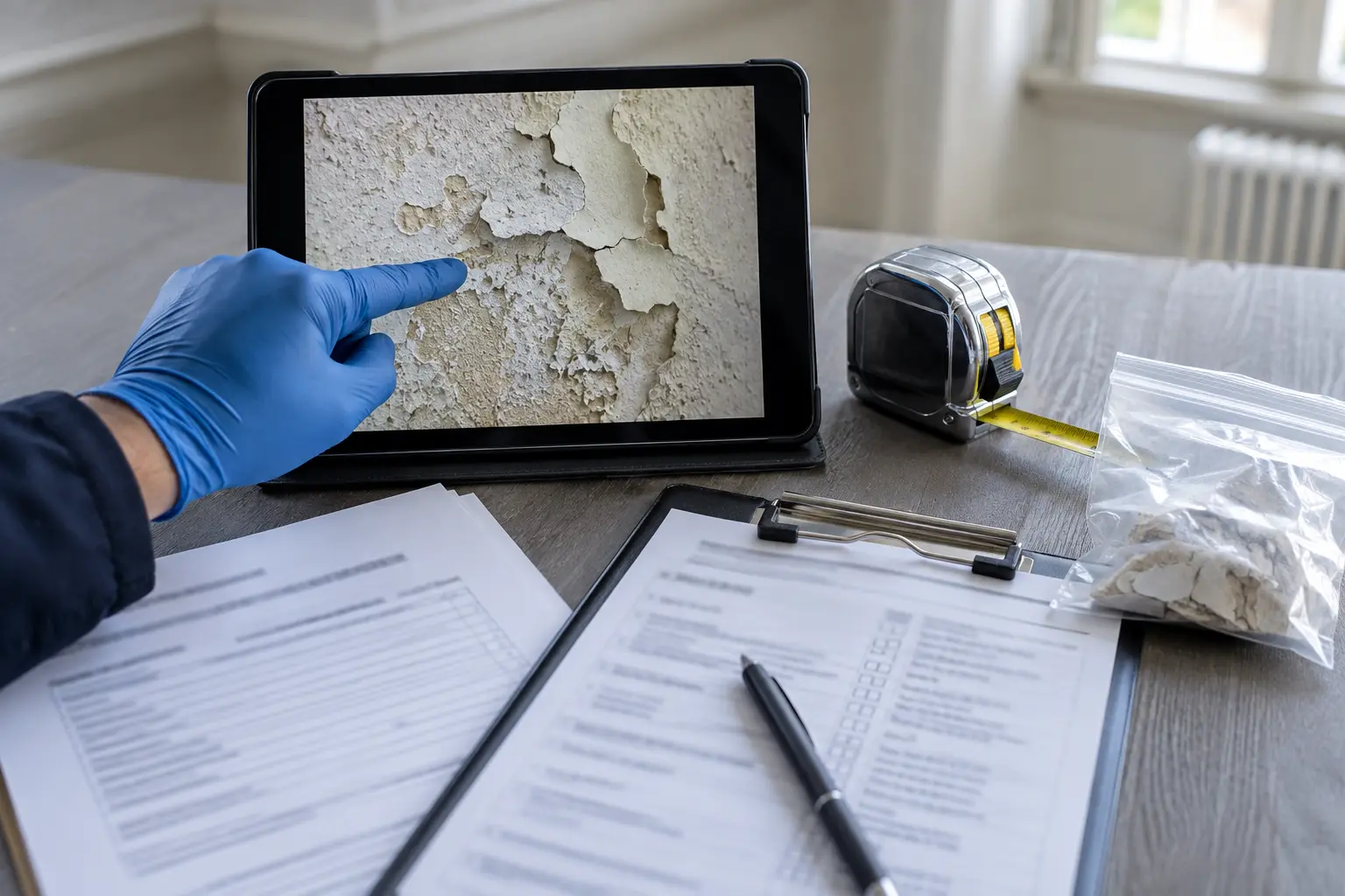 Lead violation documentation reviewed at a New York City property