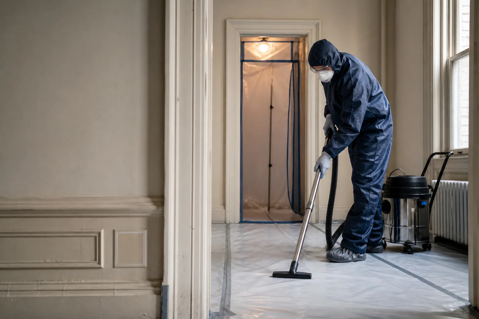Original editorial visual for Dust wipe clearance testing