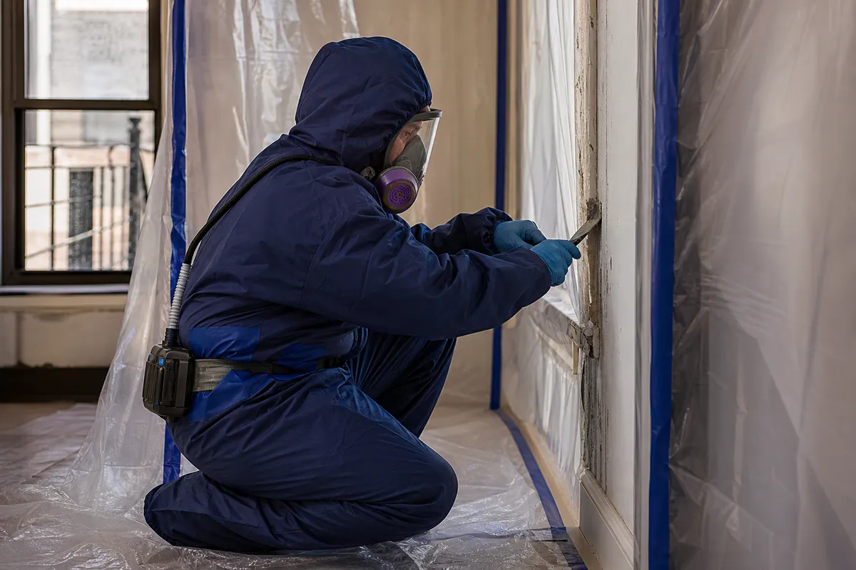 Controlled remediation of a confirmed painted hazard