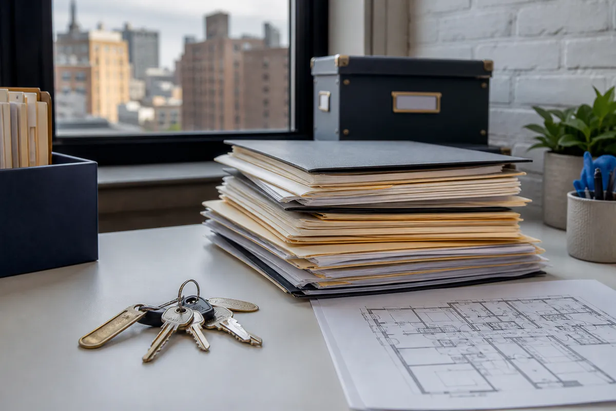Apartment turnover records organized for HPD review