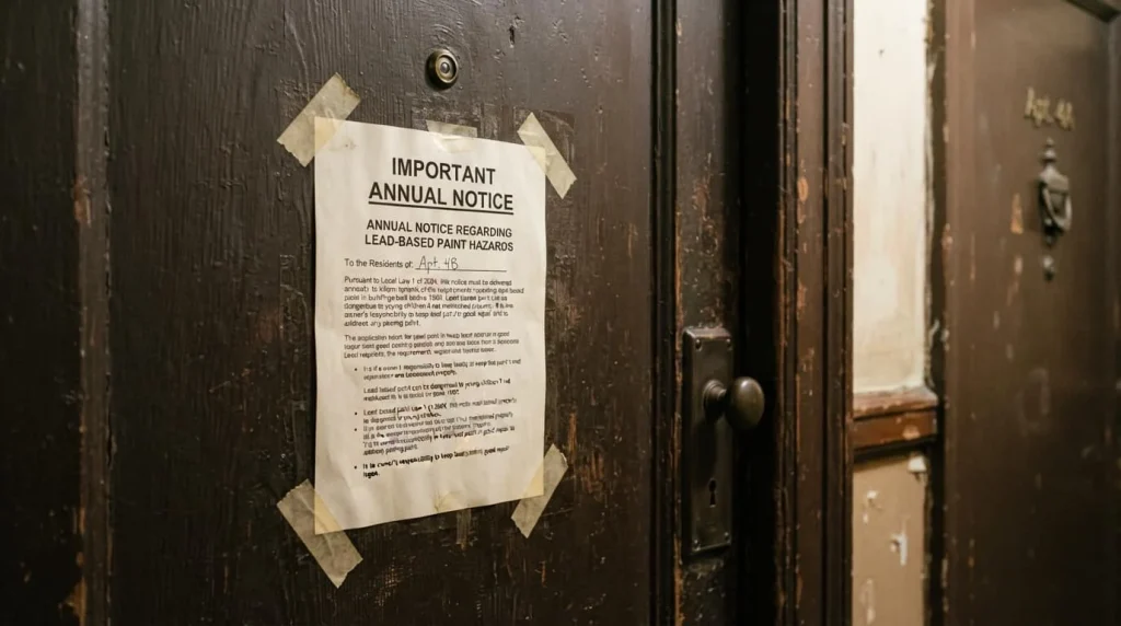 Annual Lead Paint Notice