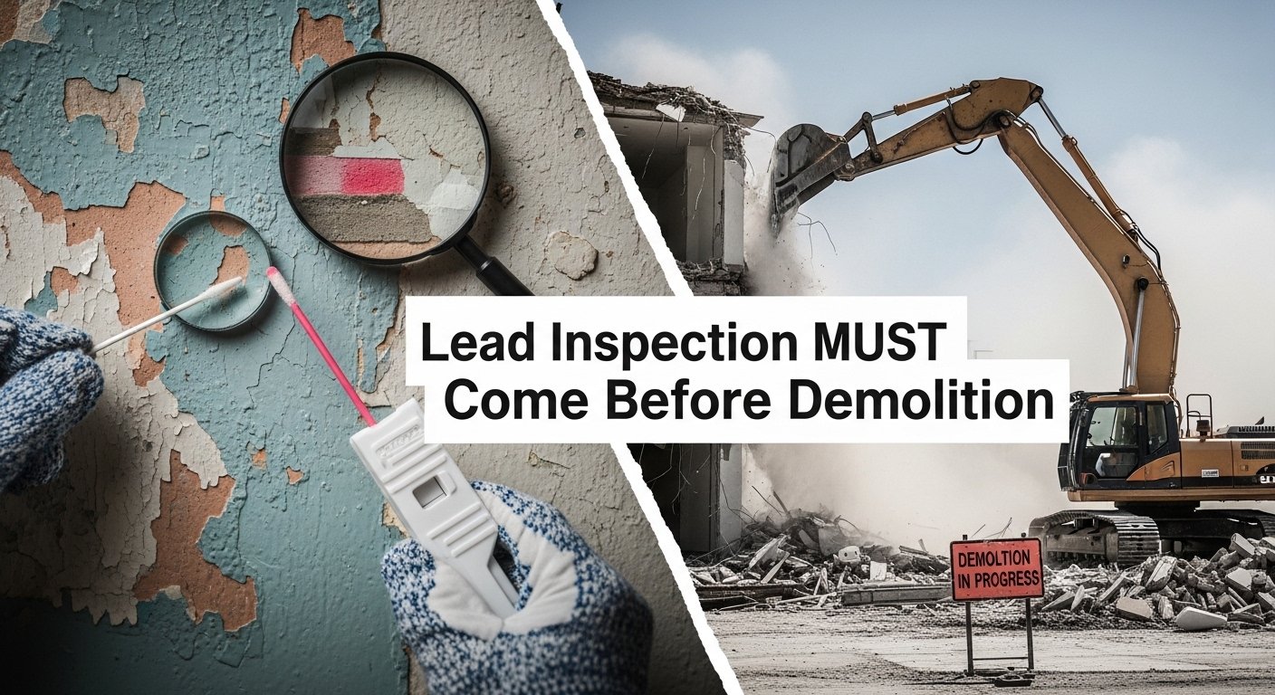 Lead inspection editorial image for Why Lead Inspection Must Come Before Demolition